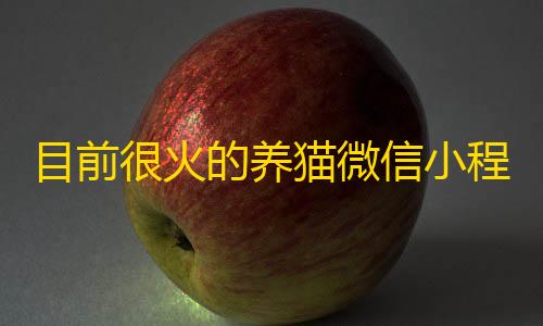 和平精英外科技目前很火的养猫微信小程序源码带流量主+搭建教程